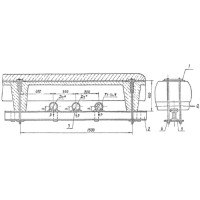 Траверсы для крепления трубопроводов трехрядные А14Б 588.000-07 СБ 150 мм