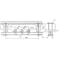 Траверсы для крепления трубопроводов трехрядные А14Б 588.000-07 СБ 150 мм