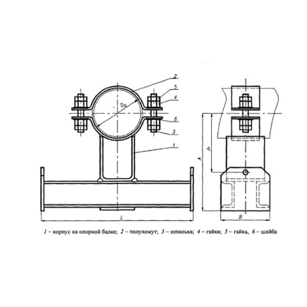 Подвески хомутовые на опорной балке с проушинами ОСТ 24.125.118-01 — Страница 8