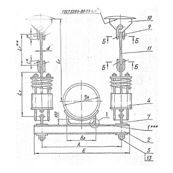 Подвески пружинные горизонтальных трубопроводов ТС-689.00.000 — Страница 13
