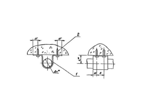 Подвеска для крепления трубопроводов АПЭ 1413.0-02 32 мм