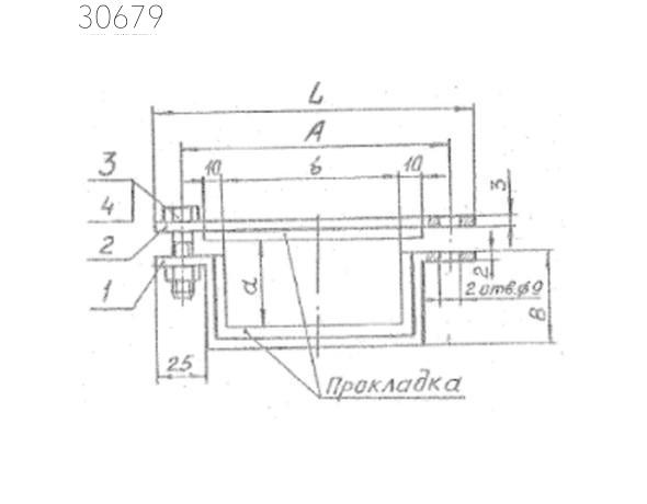 Подвески судовых трубопроводов тип 9-165х325-АМг 300 мм РИДФ.301525.001 0,25 кг