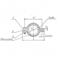 Подвески судовых трубопроводов тип 2-80-АМг 73 мм РИДФ.301525.001 0,09 кг
